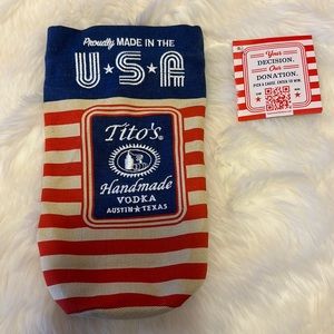 Tito’s USA burlap bag